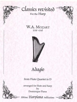 Mozart - Adagio and Rondo in C minor K617, harp part only, ed. D. Piana.