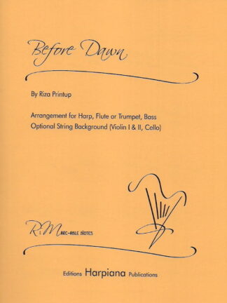Printup - Before Dawn, for harp, flute or trumpet, bass