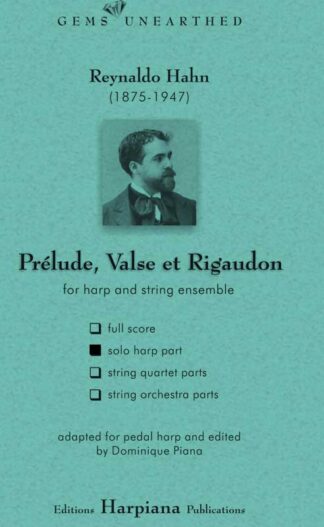Hahn- Prelude Valse et Regaudon-solo-harp