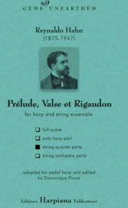 Hahn- Prelude Valse et Regaudon-string-quartet-parts