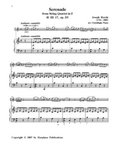 Haydn-Serenade-score-sample
