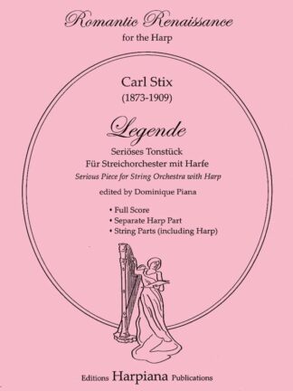Stix, C. - Legende, Serious Piece for String Orchestra with Harp, ed. D. Piana, Full Score