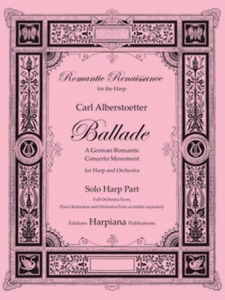 Alberstoetter - Ballade, solo harp part
