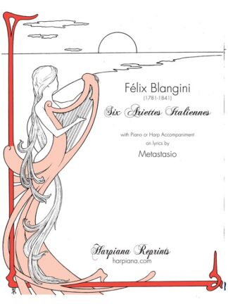Blangini - Six Ariettes Italiennes, for high voice and piano or harp