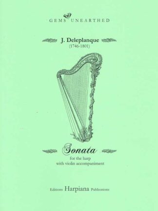 Deleplanque - Sonata for Harp with Violin Accompaniment, includes score