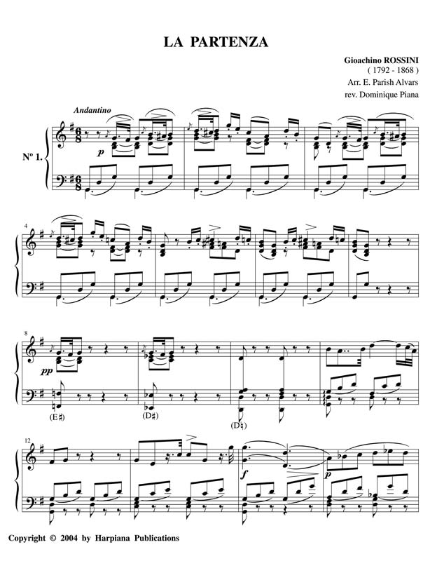 Rossini- Soirees Musicales page