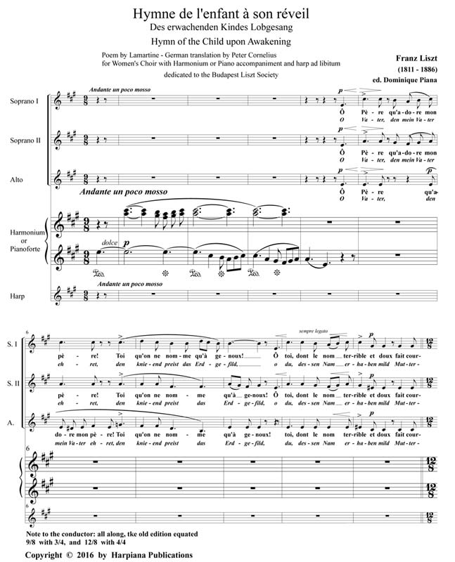 Liszt-lHymne-de-lenfant-a-son-reveil-score