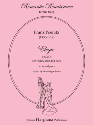Poenitz - Elegie for violin, cello & harp, op. 20A, score & parts