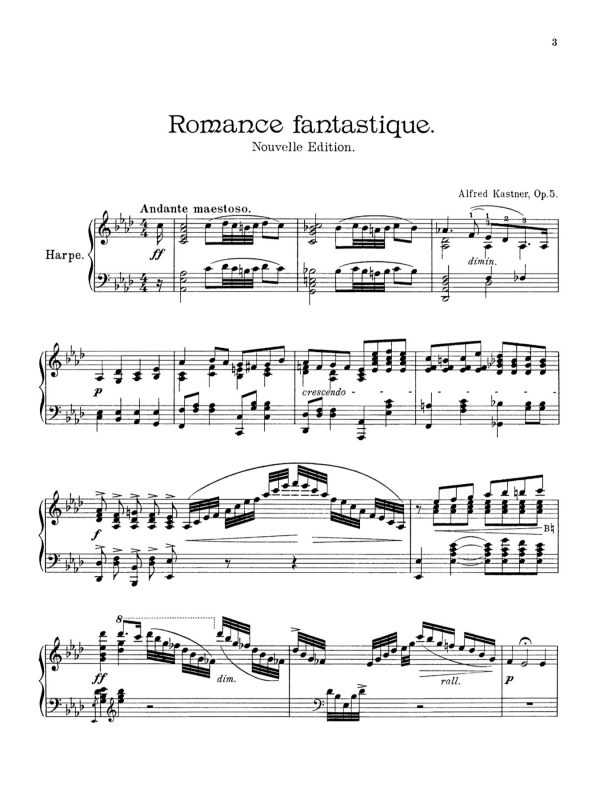 Kastner Romance fantastique 1st page of score