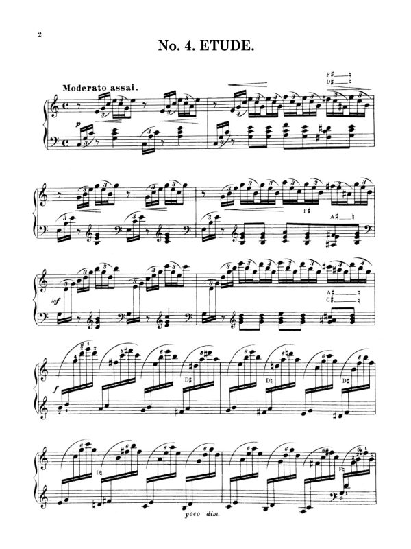 Schuecker Etude 1st page of score