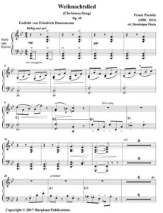 Poenitz-Weihnachtslied Harfe