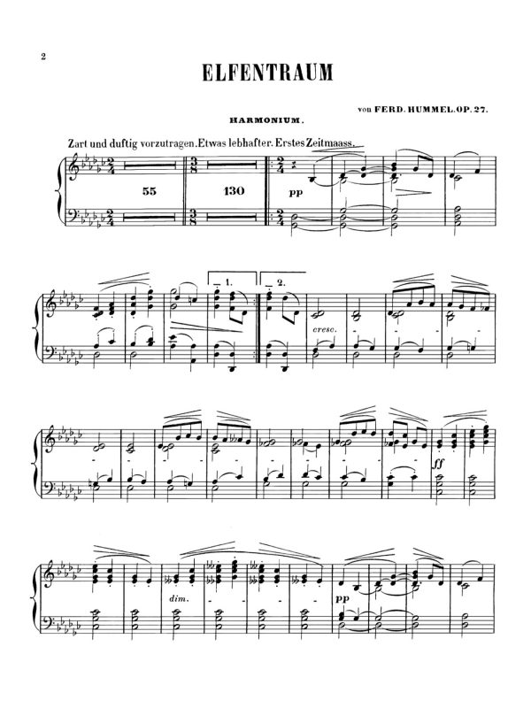 Hummel Elfentraum harmonium page 1