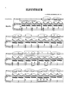 Hummel Elfentraum harp page 1