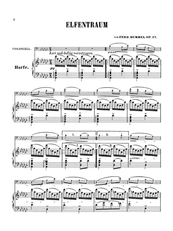 Hummel Elfentraum harp page 1