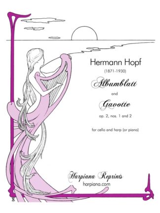 Hopf - Albumblatt and Gavotte op. 2 for cello & harp (or piano)