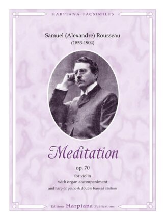 Rousseau - Meditation op. 70 for violin with organ accompaniment
