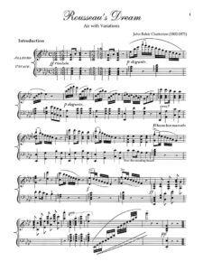 Chatterton - Rousseau's Dream score