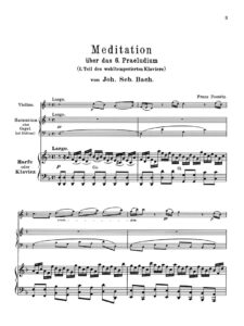 Poenitz, Meditation on Bach's Prelude in D minor