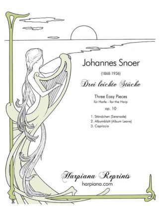 Snoer - Drei leichte Stucke, harp sheet music